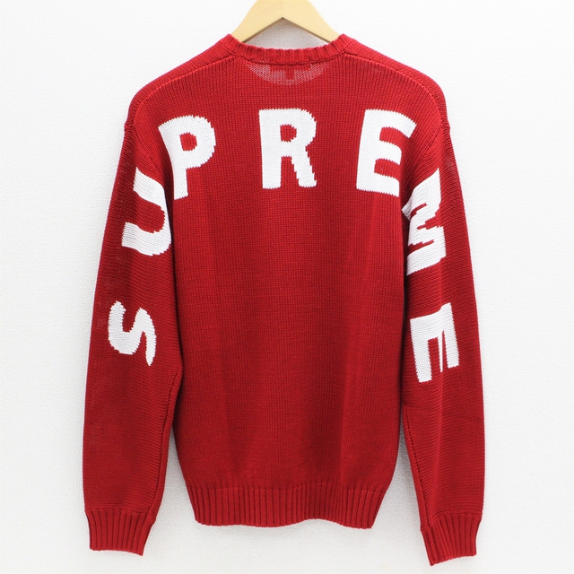 Supreme Back Logo Sweater RED Sサイズ